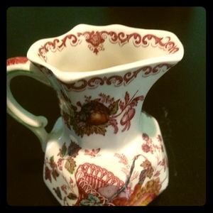 Vintage mason's patent ironstone fruit basket